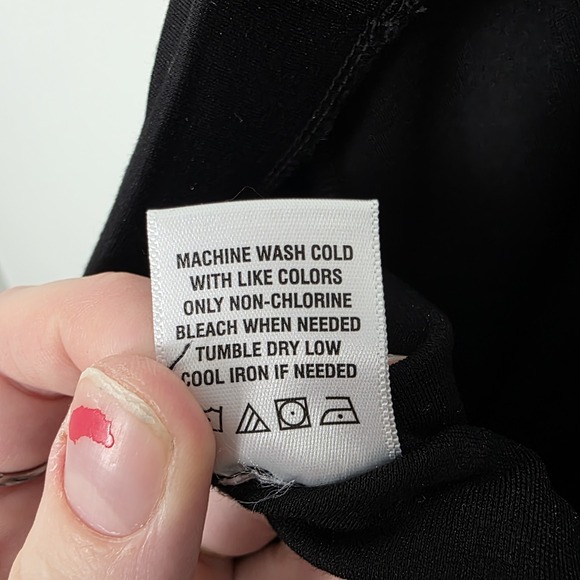 CeCe‎ Black Wide Leg Pull On Front Seam High Rise Comfy Dress Pants Size S - Picture 5 of 7